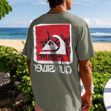 Men's Casual Loose Hawaiian Chic Printed T-shirt