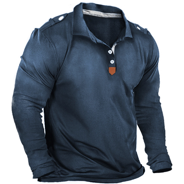 Men's Outdoor Military Tactical Chic Long Sleeve Polo Shirt