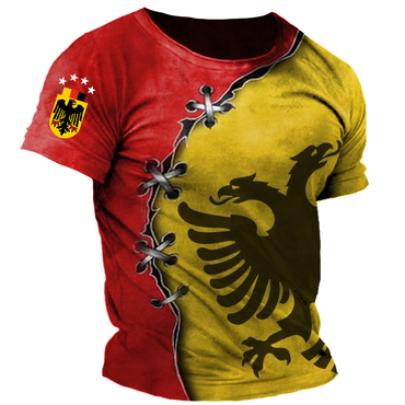 Men's Germany Deutsche Print Chic Short Sleeved T-shirt