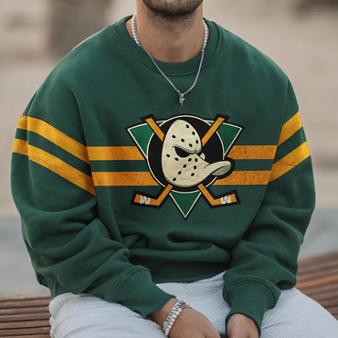 Men's Vintage Mighty Ducks Chic Casual Sweatshirt