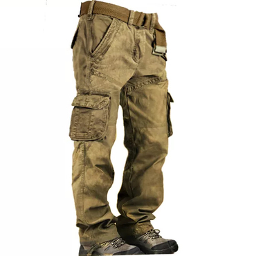 Men's Outdoor Vintage Washed Chic Cotton Washed Multi-pocket Tactical Pants