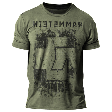 Rammstein Men's Retro Rock Chic Punk Print T-shirt