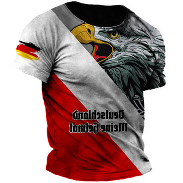 Men's Germany Deutsche Herren Print Chic Short Sleeve T-shirt