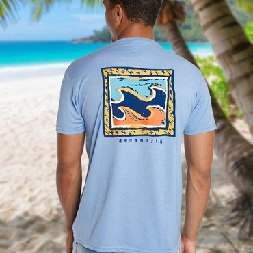 Men's Surf Print Beach Chic Resort T-shirt