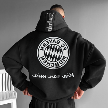 Oversized 'fc Bayern' Graphic Chic Hoodie