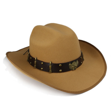 Yellowtone Vintage Double Gun Chic Belt Woolen Woolen Cashmere Outdoor Top Hat