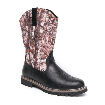 Western Cowboy Patchwork Pattern Chic Boots