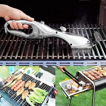 Bbq Vapor Cleaner Brush Chic Handheld Barbecue Rack Cleaning Water Brush Oil Fume Cleaning Brush Easily Clean Dirt