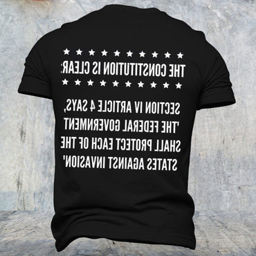 Men's Patriot Printed Chic T-shirt