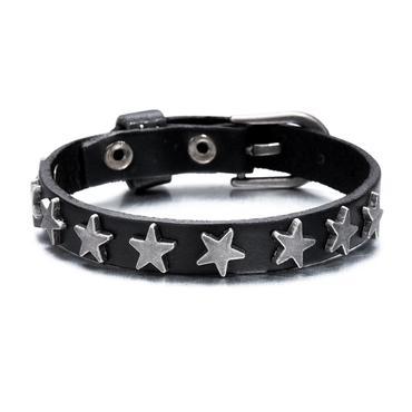 Punk Rock Hip Hop Chic Bracelet Leather Weave Rivet Bracelet