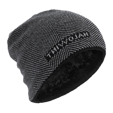 Velvet Thickened Hat Outdoor Chic Letter Knitted Hat Autumn Winter Cycling Neck Protection Warm Woolen Hat
