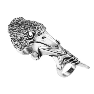 Ancient Silver Alloy Retro Chic Punk Style Rock Skull Dragon Shaped Knuckle Ring