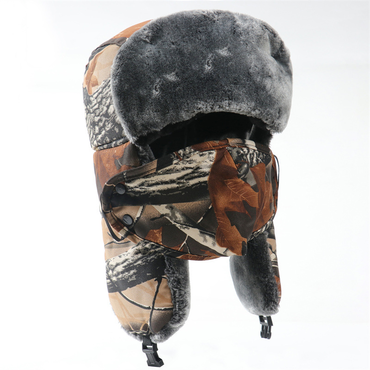 Tactical Hunting Camo Windproof Chic Outdoor Hat Thickened Ear Protection Warm Hat