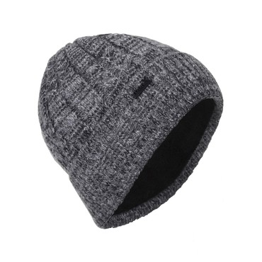 Men's Outdoor Twist Knitted Chic Plus Fleece Hat