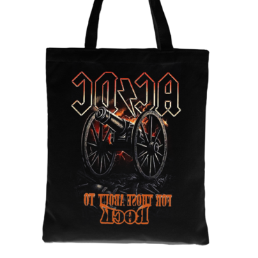 Acdc Bell Rings Rock Chic Punk Casual Tote Bag Canvas Bag