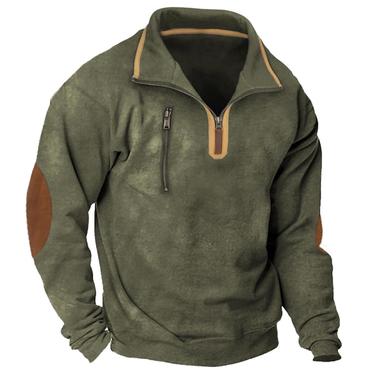 Men's Outdoor Tactical Quarter Chic Zip Sweatshirt