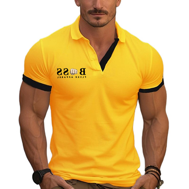 Men's Polo T-shirt Vintage Chic Color Block Short Sleeve Summer Daily Tops