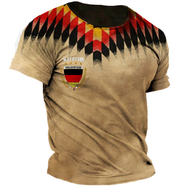 Men's Germany Trikot 2024 Chic Vintage Print T-shirt