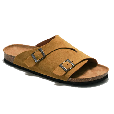Cork Slippers Beach Shoes Chic Birkenstock Replica Leather Suede