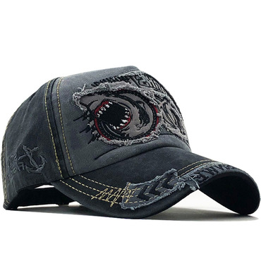 Men's Anchor Embroidered Letter Chic Patch Patchwork Baseball Cap Sunscreen Cap