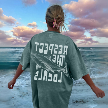 Women's Loose Retro Surf Chic T-shirt