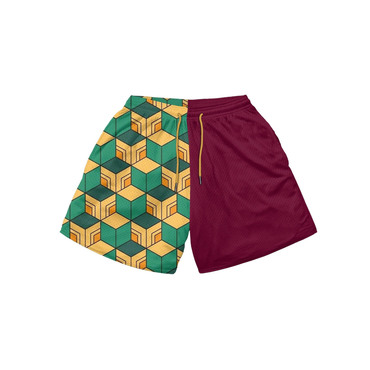 Men's Geometric Print Panel Chic Shorts