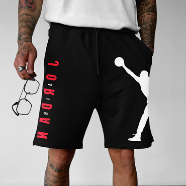 Men's Street Style Basketball Print Chic Shorts
