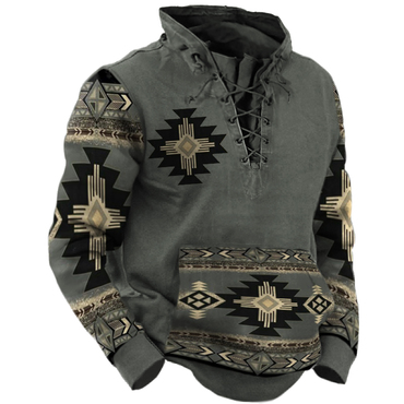 Men's Outdoor Casual Long Sleeve Chic Printed Sweater