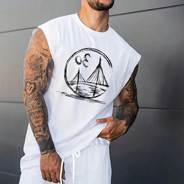 Men's Basketball Sports Vest Chic Casual Tank Top