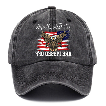 We The People Are Chic Pissed Off Printed Baseball Cap Washed Cotton Hat