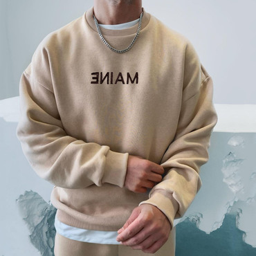 Retro Men's Casual Simple Chic Maine Sweatshirt