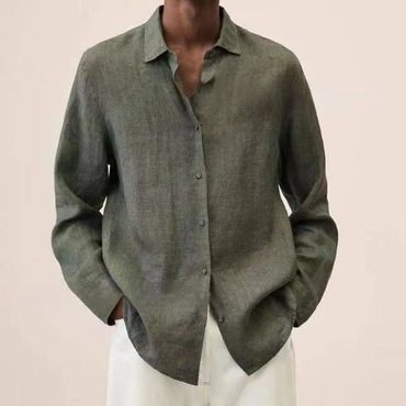 Men's Casual Long Sleeve Chic Cotton Linen Shirt