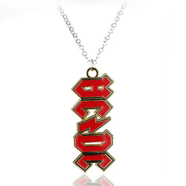 Acdc Rock Punk Hip Chic Hop Retro Stainless Steel Necklace