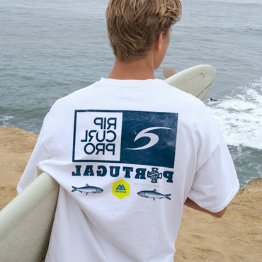 Oversized Men's Surf Print Chic Beach Resort T-shirt