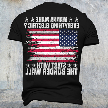 Men's Patriot Flag Printed Chic T-shirt