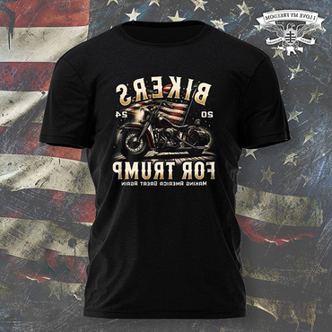 Men's Us Flags Print Chic Daily Short Sleeve Contrast Color Crew Neck T-shirt