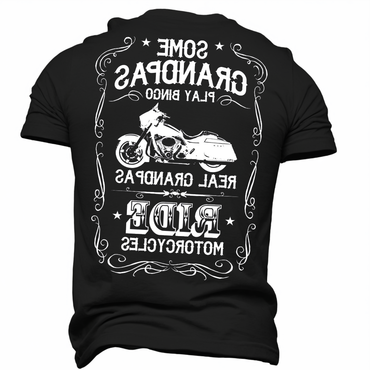 Really Grandpas Ride Motorcycle Chic Men's Father's Day Gifts T Shirt