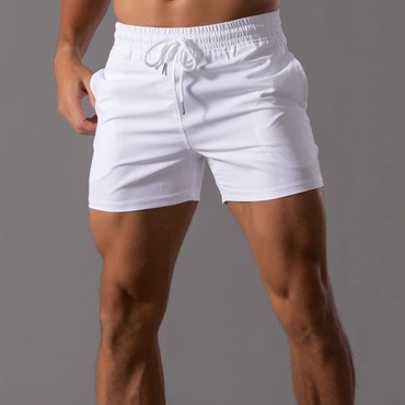 Men's Casual Solid Color Chic Lace-up Shorts