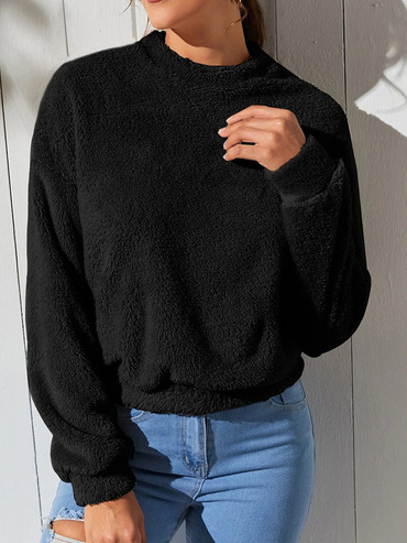 Women's Loose Fleece Turtleneck Chic Sweatshirt