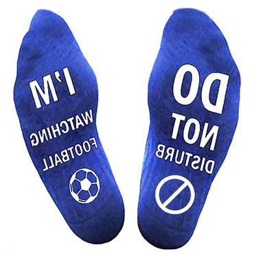 Don't Disturb Watching Football Chic Men's Breathable Cotton Sports Socks