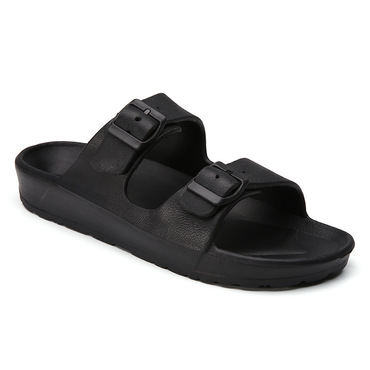 Boken Slippers Double-strap Buckle Chic Solid Color Slip-on Beach Shoes Outdoor Surf Beach Breathable