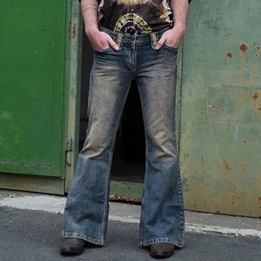 Men's Vintage High Waisted Chic Flared Jeans