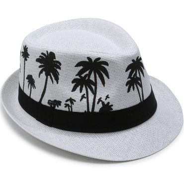 Men's Coconut Tree Pattern Chic Jazz Summer Leisure Hat
