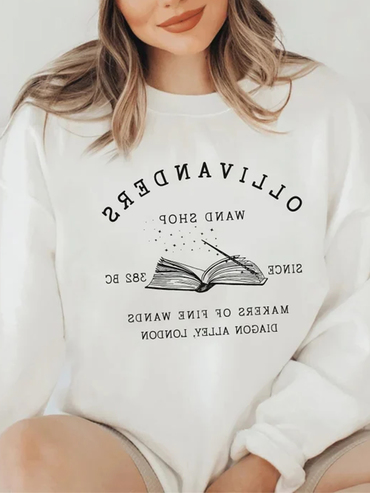 Ollivanders Wand Shop, Wizard Chic Book Shop Sweatshirt