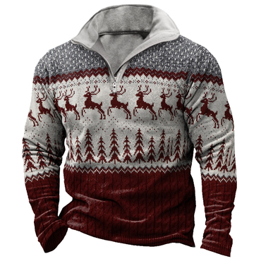 Christmas Print Men's Chic Sweatshirt