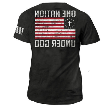 One Nation Under God Chic Men's Vintage T-shirt