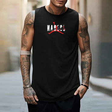Men's Jordan Print Fitness Chic Sports Camisole Vest