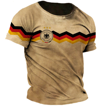 Men's Germany Trikot 2024 Chic Vintage Print T-shirt