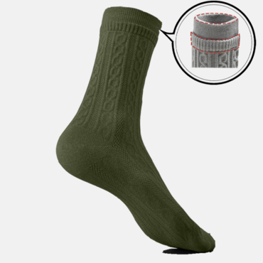 Men's Tall Thermal Terry Chic Jacquard Christmas Socks