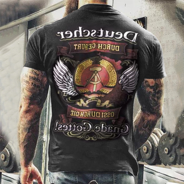 Deutscher. Men's Outdoor Retro Chic Tactical T-shirt